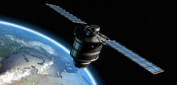 GPS Satellite Orbiting The Earth